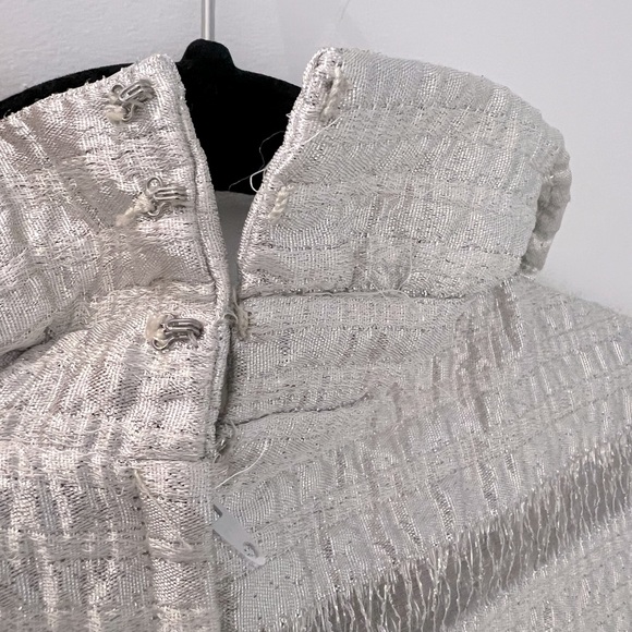 Vintage Rappi Couture The May Co Silver Lamé 60s Gown - Picture 9 of 16